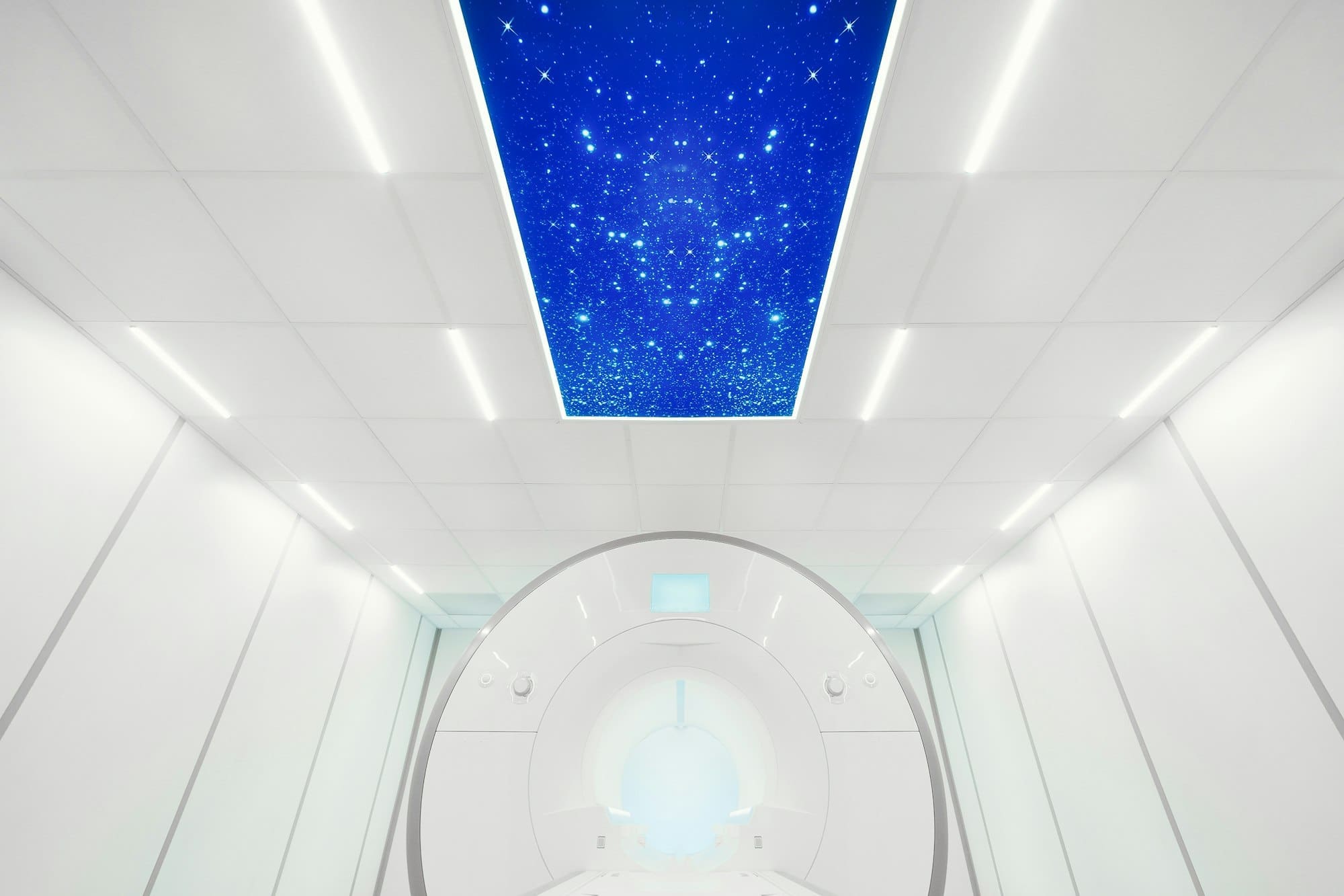MRI - Magnetic resonance imaging scan device. MRI scaner room